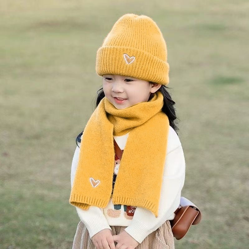 Kids' Ear Protection Hood, Thickened Knitted Warm Hat