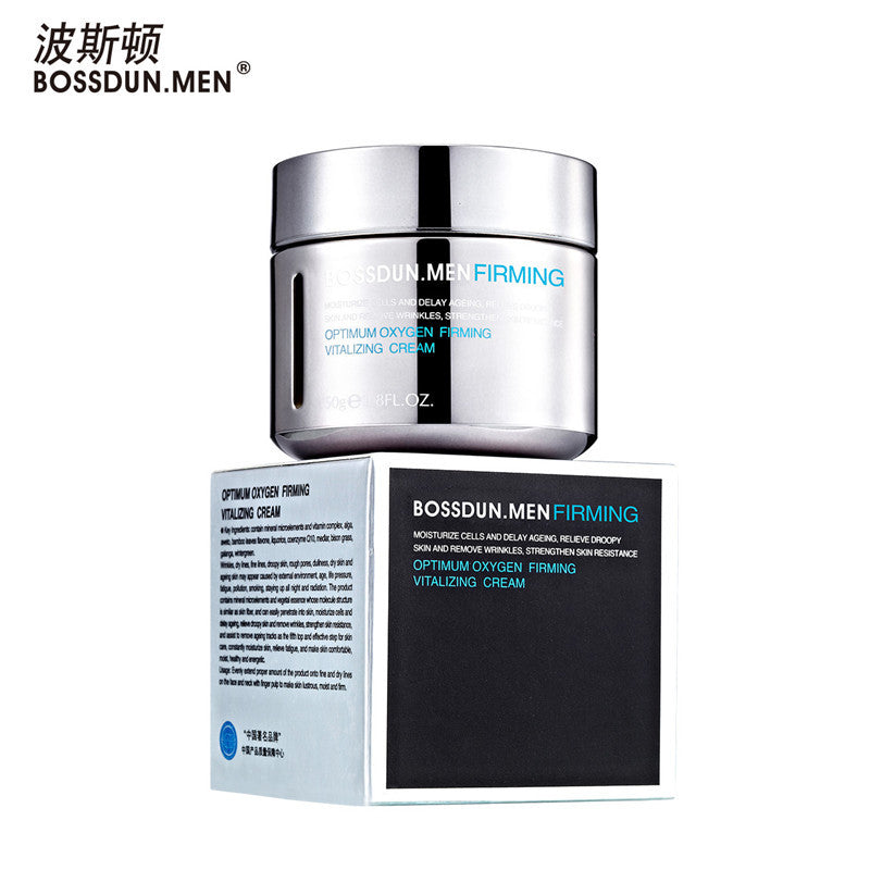 Boston Men's Oxygen Firming Cream, Moisturizing Refreshing Cream