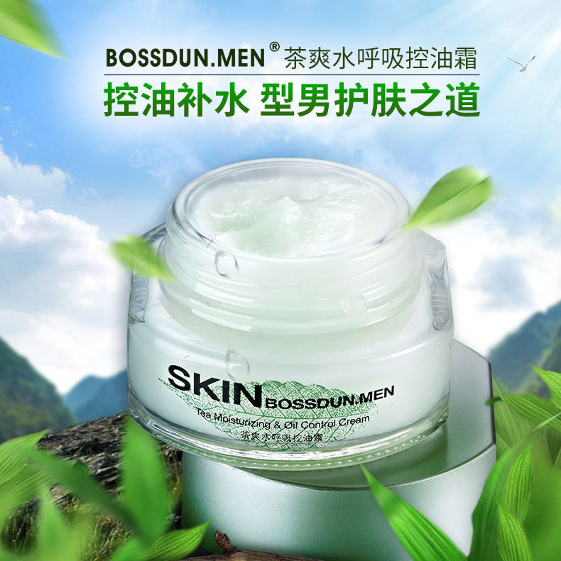 Boston Men's Tea Cool Water Oil Control Cream, Refreshing