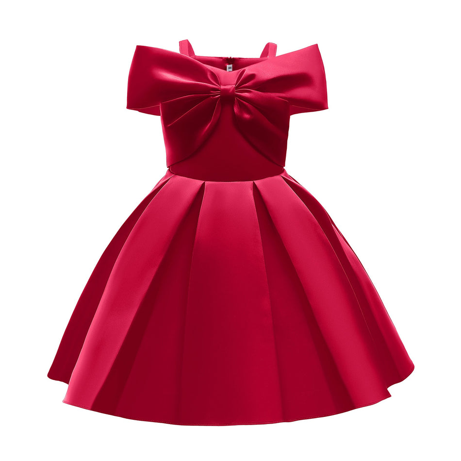 Girls' Suspender Princess Dress, Cotton Blend Summer Frock
