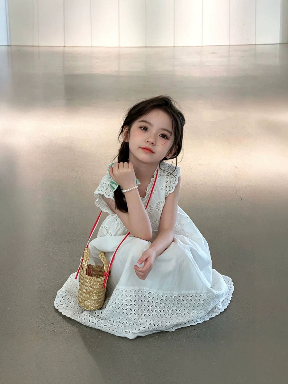 Girls' Sleeveless Tank Dress, Summer Princess Dress