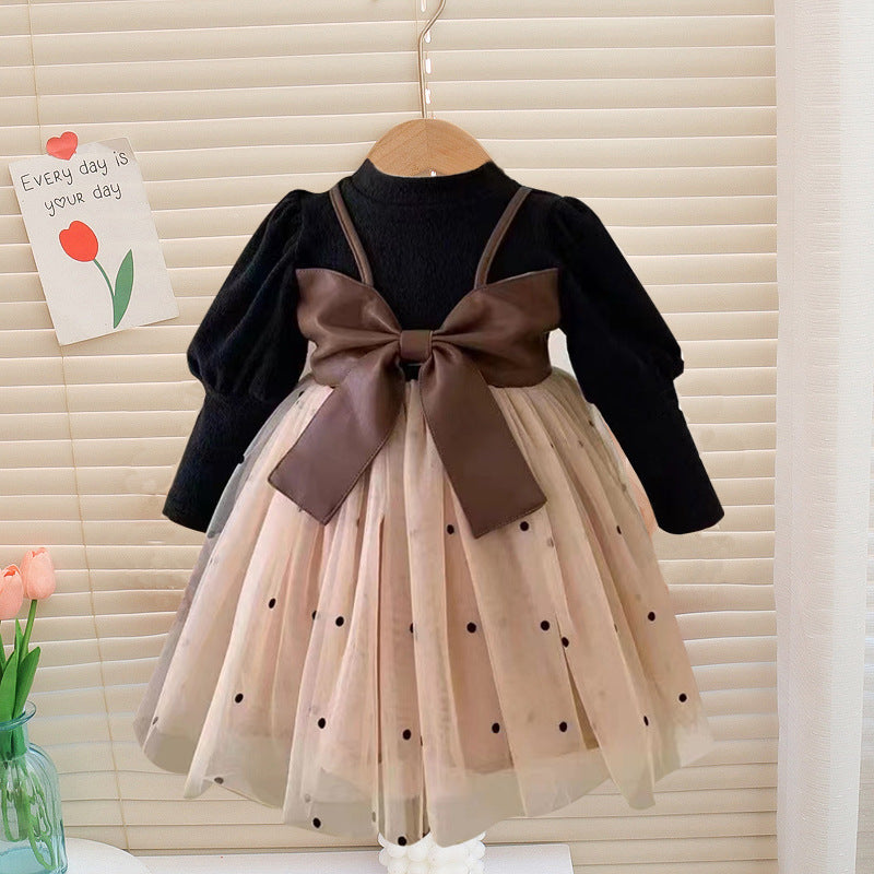 Baby Girl Princess Dress, Cotton Long Sleeve A-Line
