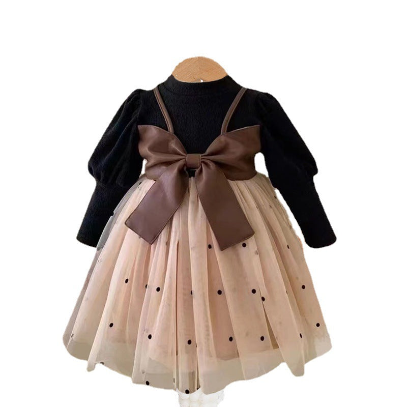 Baby Girl Princess Dress, Cotton Long Sleeve A-Line