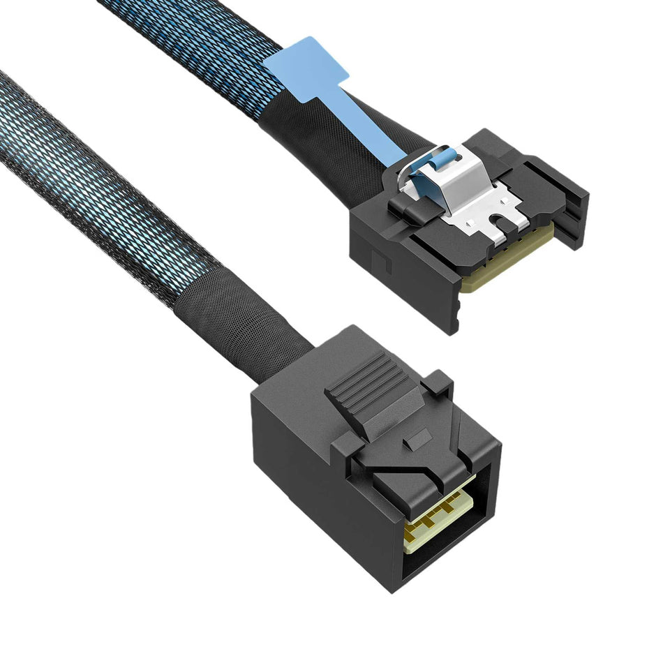 MCIO to Mini SAS SFF-8643 4 Channel Server Cable