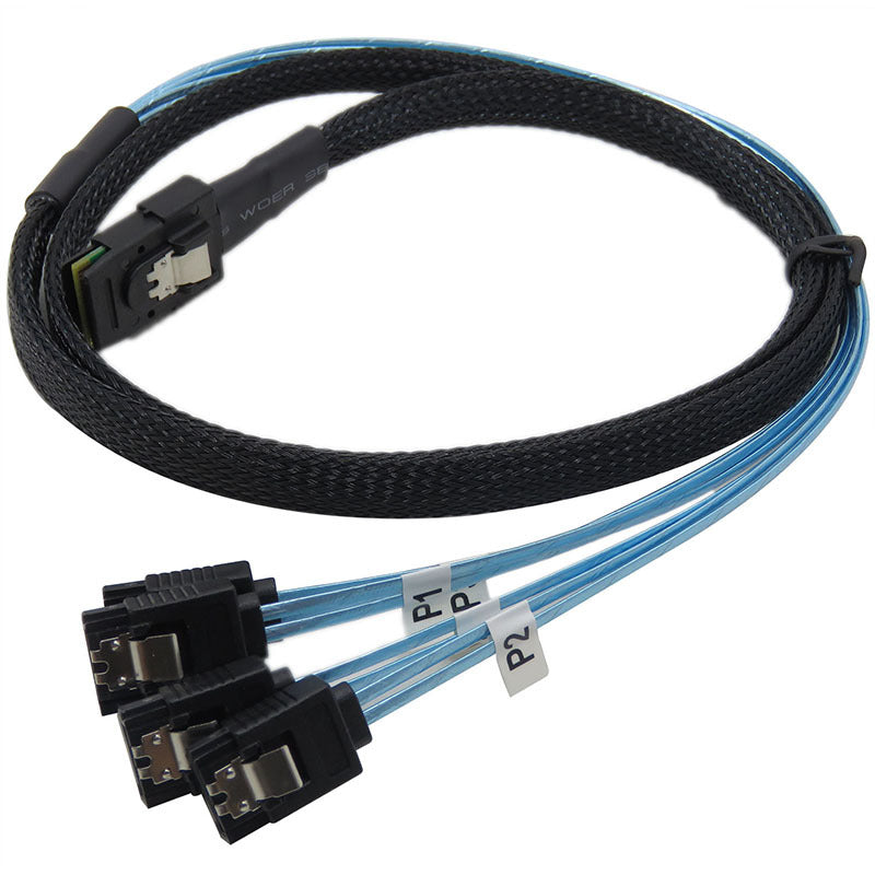Mini SAS SFF-8087 to 4 SATA Server Hard Drive Cable