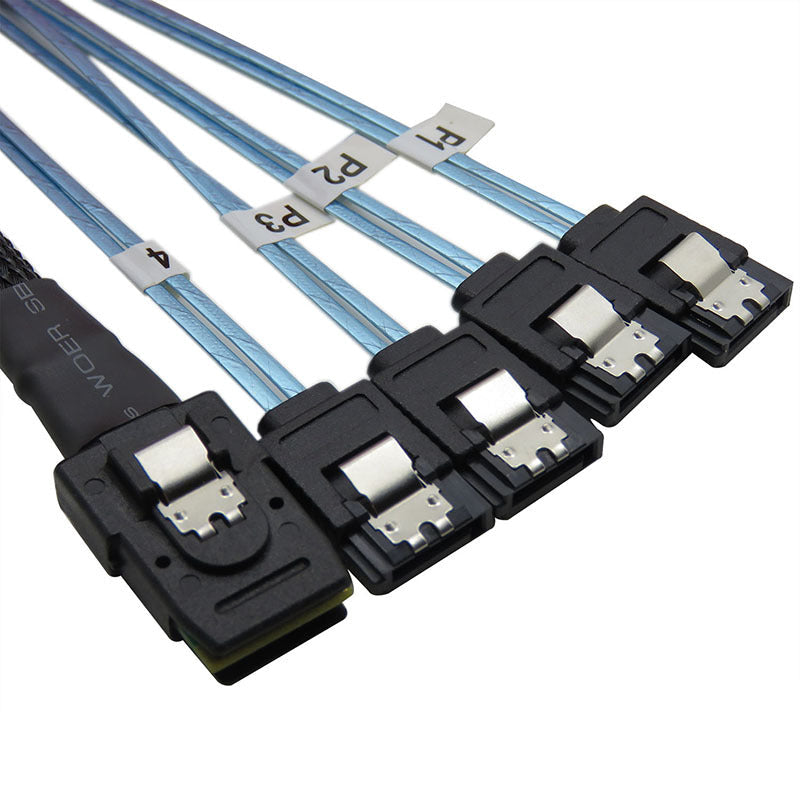 Mini SAS SFF-8087 to 4 SATA Server Hard Drive Cable