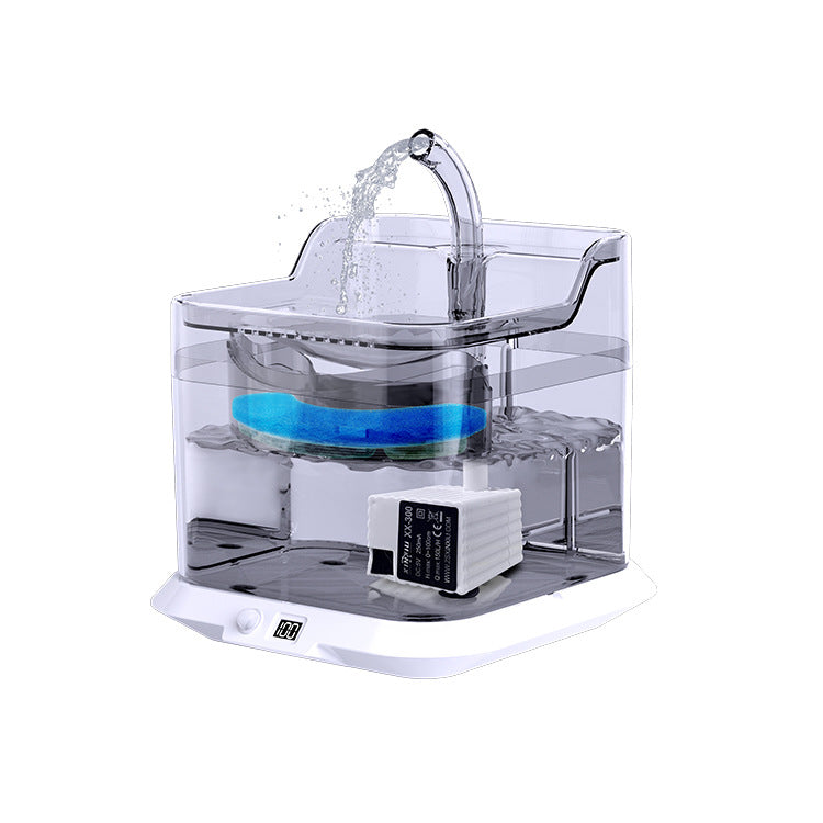 Sensor Pet Water Dispenser, Wireless Charging Filtered Fountain