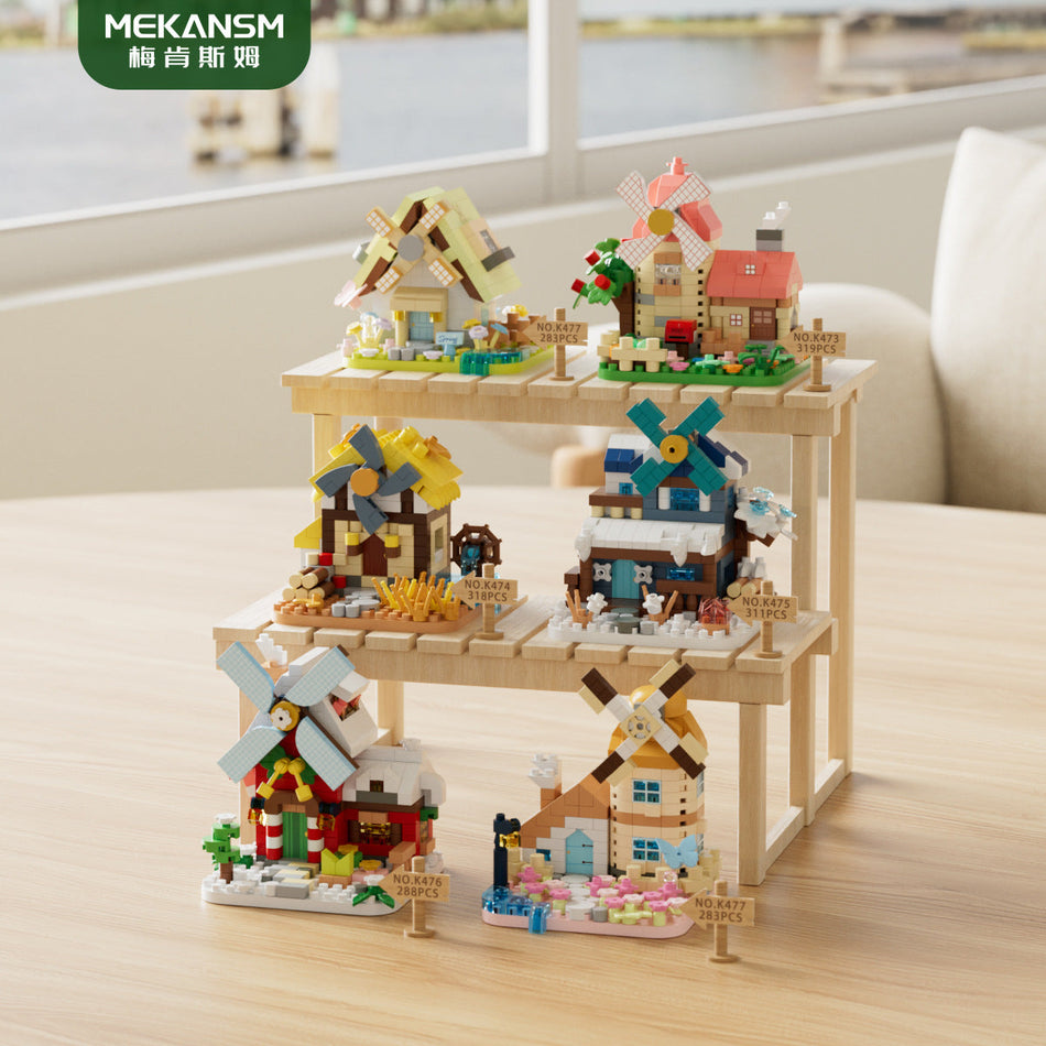 K472-477 Windmill Street Scene Building Blocks for Teens