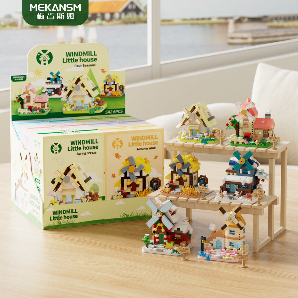 K472-477 Windmill Street Scene Building Blocks for Teens