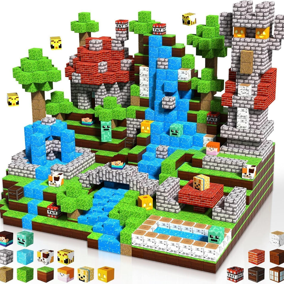 Magnetic Building Blocks Set with 100-Piece DIY Designs for Teens
