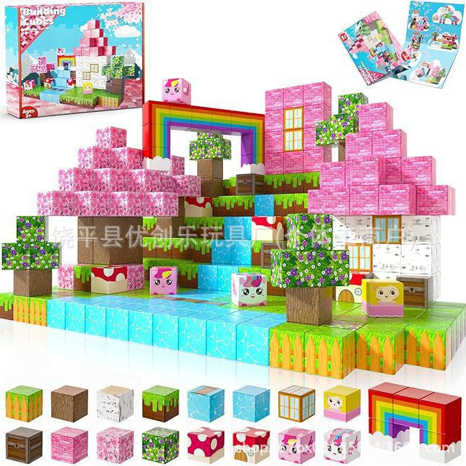 Magnetic Building Blocks Set with 100-Piece DIY Designs for Teens