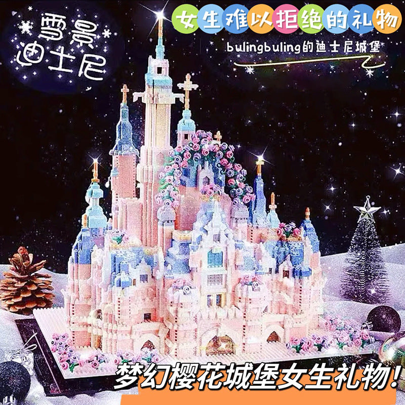 Dream Princess Castle Building Blocks Set with Lighting for Kids