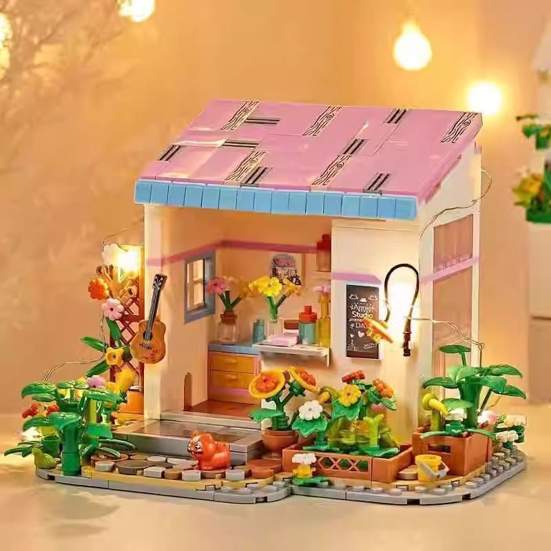 Sunshine Flower Room Mini Building Blocks DIY Princess Cabin