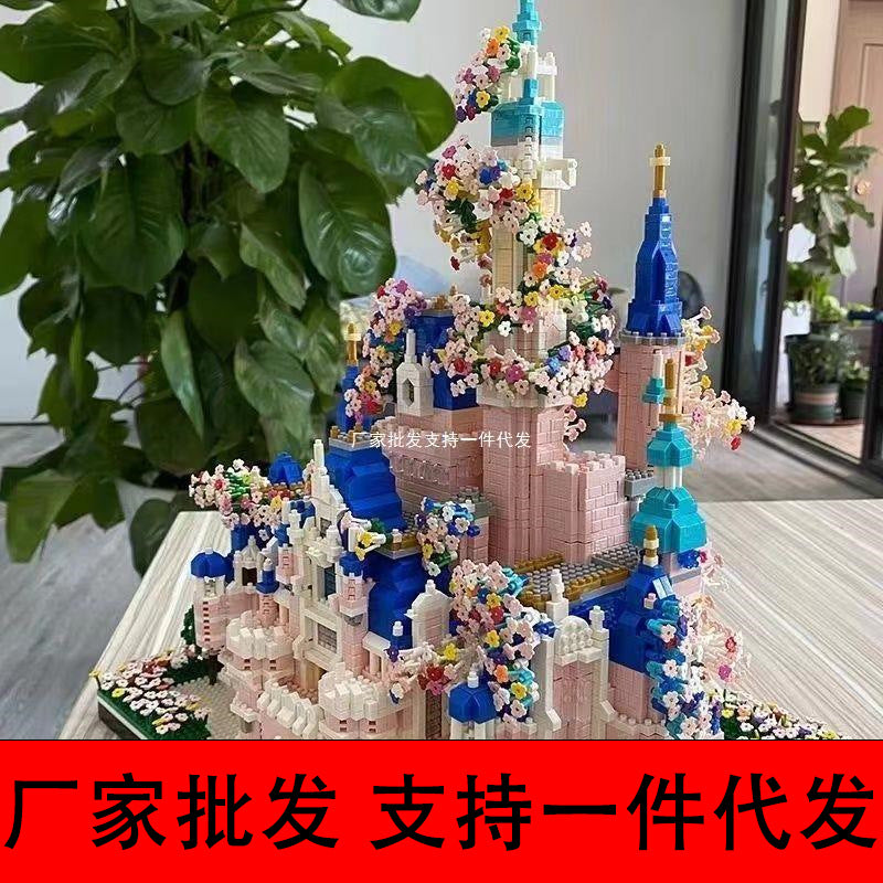 Large Princess Castle Building Blocks High-Difficulty DIY Model