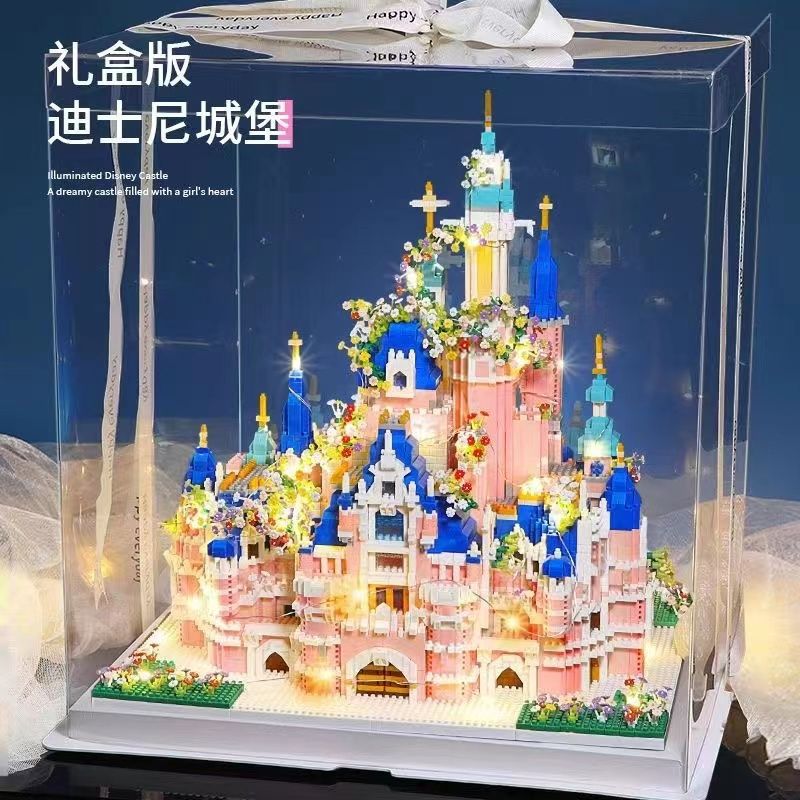 Large Princess Castle Building Blocks High-Difficulty DIY Model