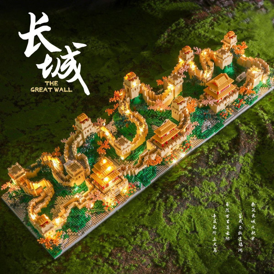 Great Wall China Building Blocks Architectural Model