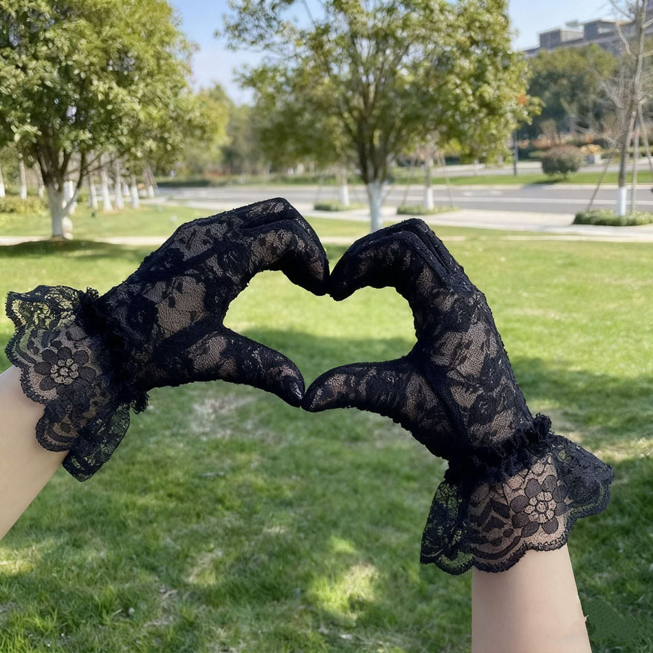 Women's Lace Bridal Wedding Evening Gloves Elegant Style