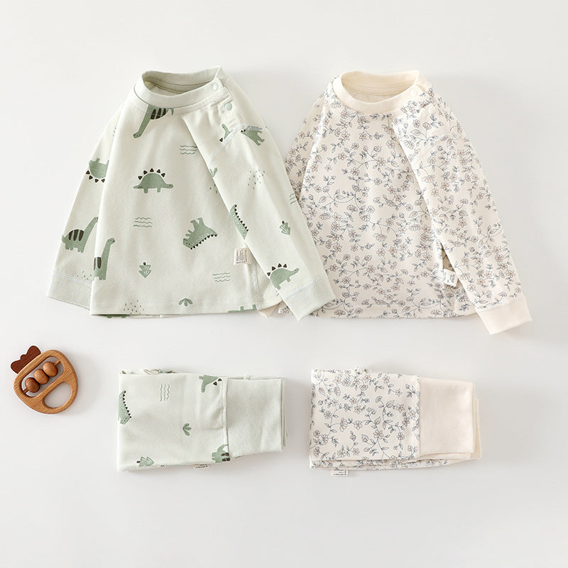 Baby 100% Cotton Warm Long Sleeve Pajama Set