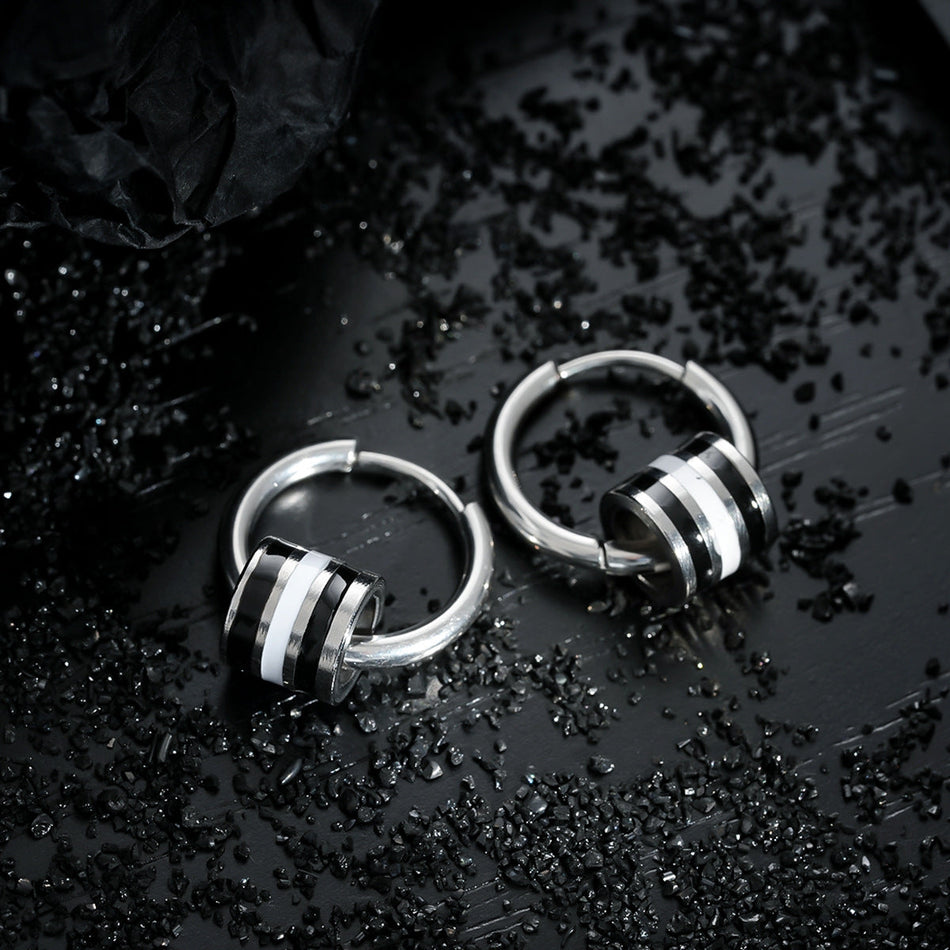 Men's Titanium Steel Small Waist Earrings Non-Fading Design
