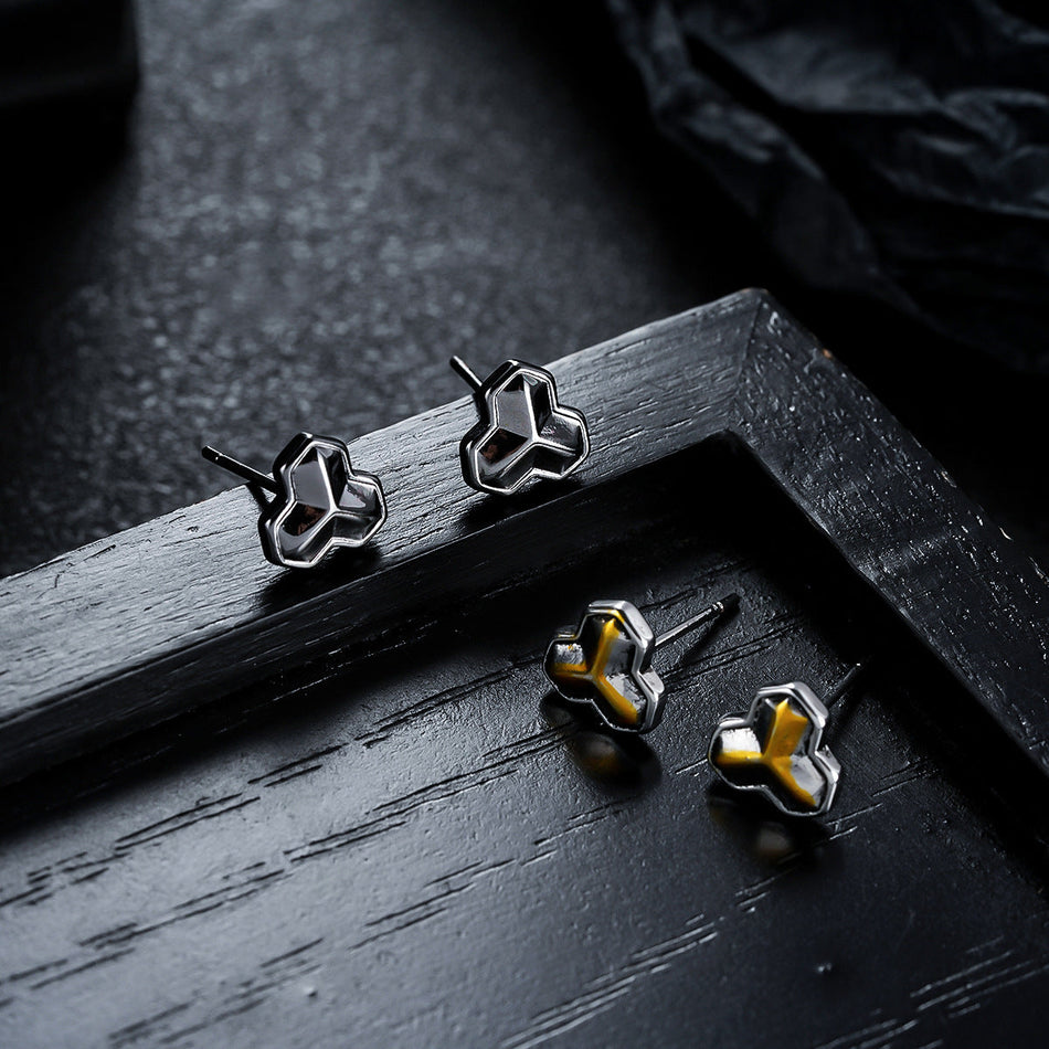 Unisex Clover Star Earrings Unique High-End Versatile Design