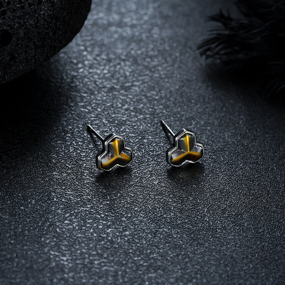Unisex Clover Star Earrings Unique High-End Versatile Design