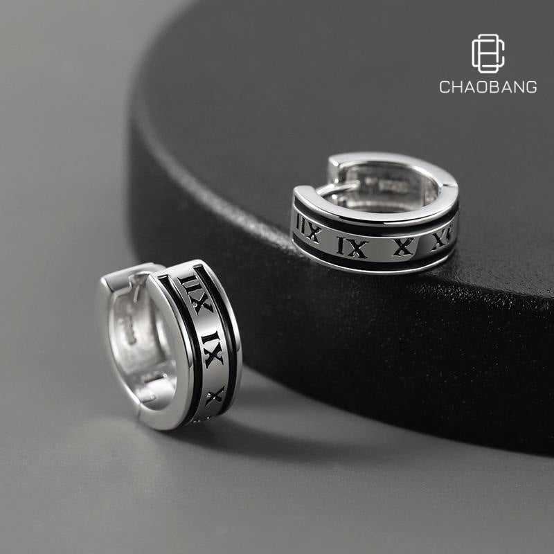 Men's Single Ear Buckle Earrings Hip-Hop Niche Fashion Design