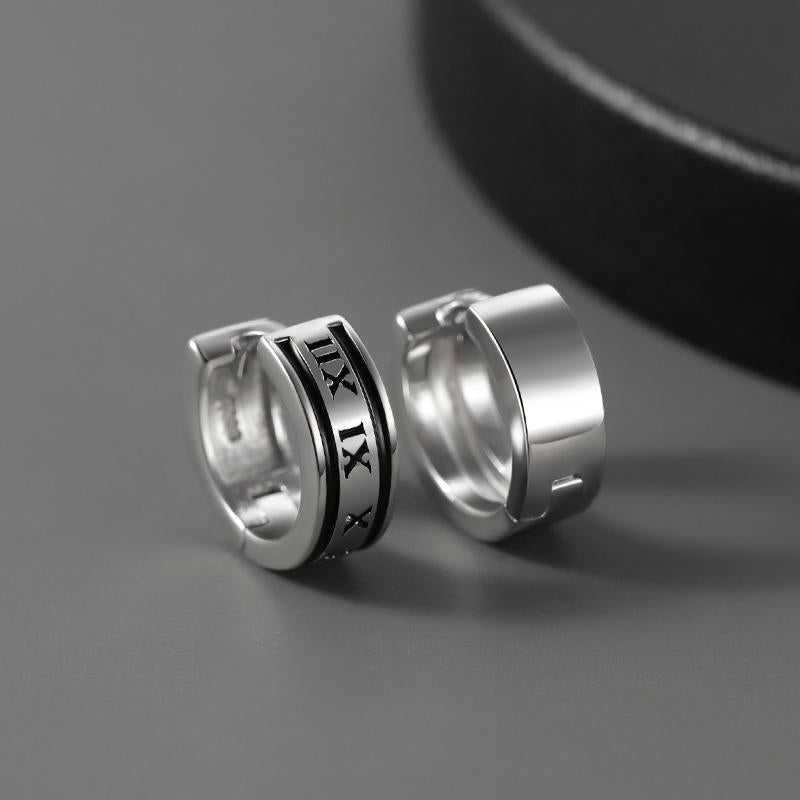 Men's Single Ear Buckle Earrings Hip-Hop Niche Fashion Design