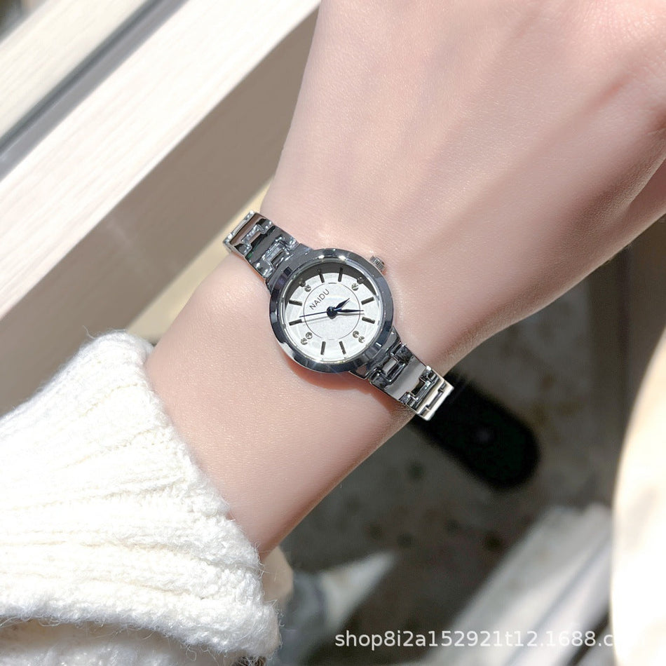 Women's Simple Bracelet Quartz Watch with Casual Korean Style
