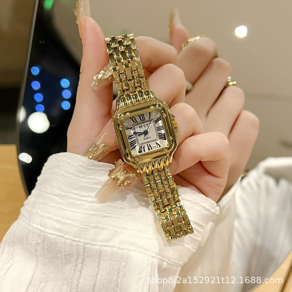 Women's Business Casual Quartz Watch with Steel Belt