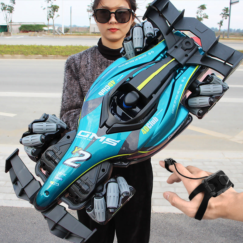 Y2 Remote Control F1 Racing Car 4WD Drift Spray Light Toy