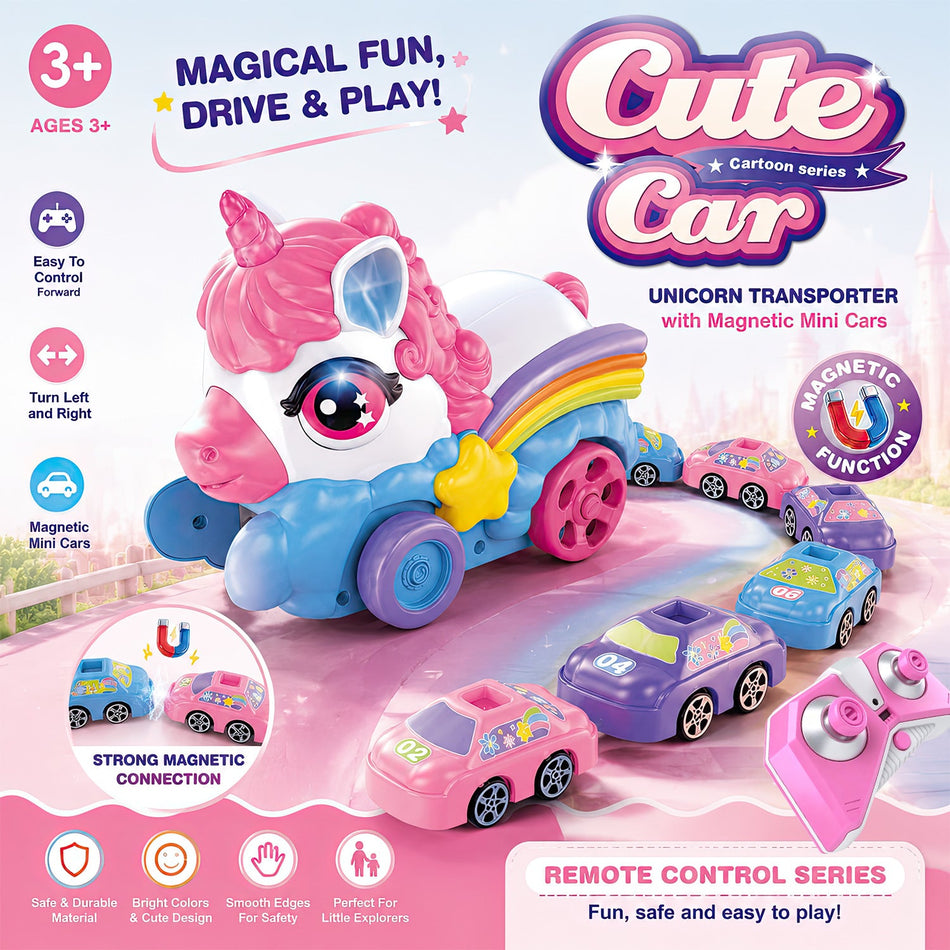 Remote Control Magnetic Greedy Unicorn Interactive Battle Toy Car