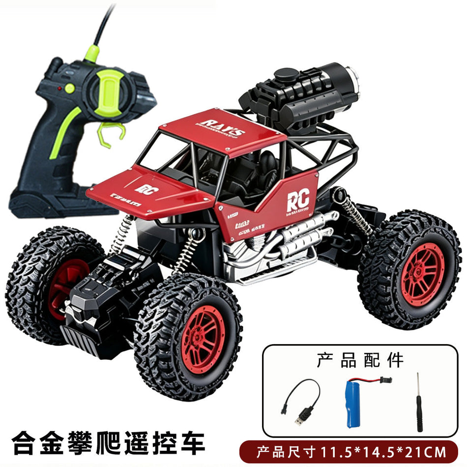 Alloy Rock Crawler RC Off-Road Car with Lights and Spray
