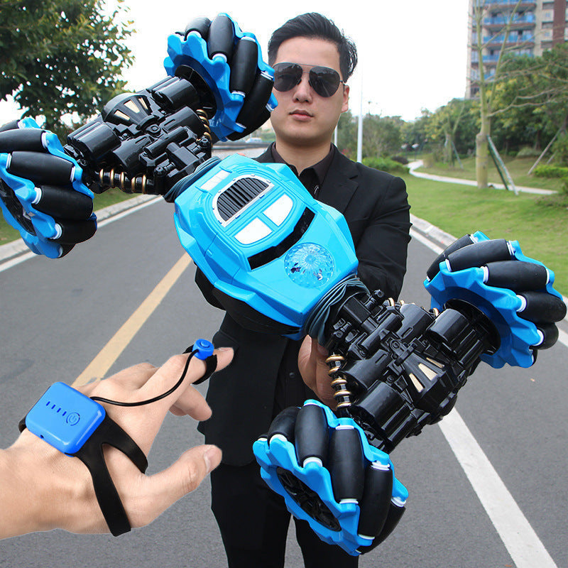 Gesture-Sensing Transforming RC Stunt Climbing Car