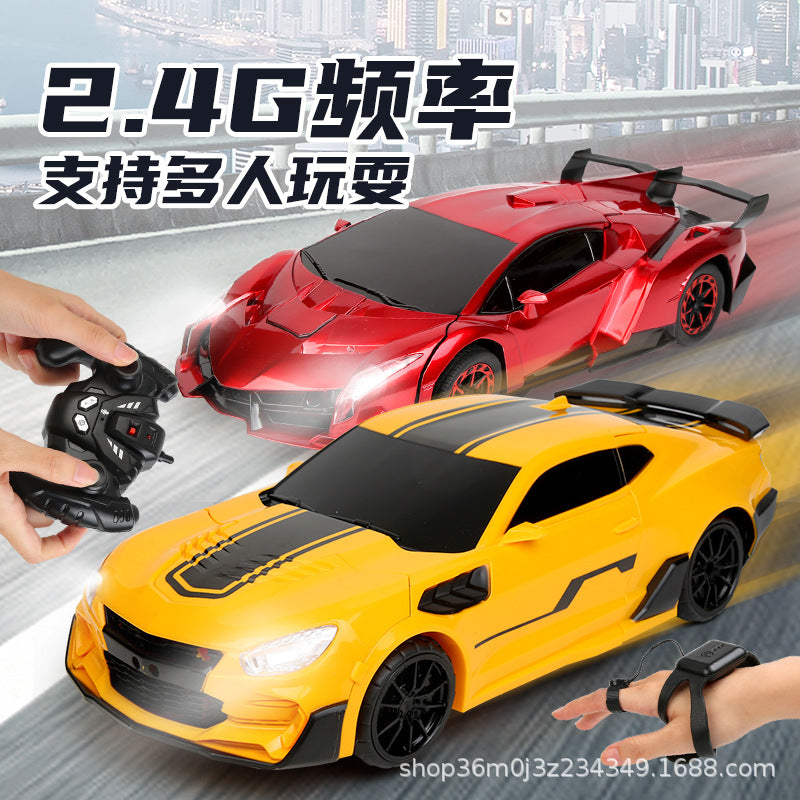 Voice Control Transforming Robot RC Wasp Racing Car