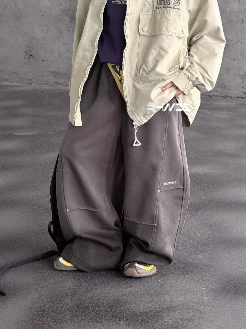 Boys' Curved Cargo Sports Pants for Autumn Casual Wear