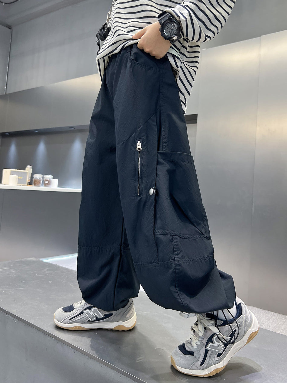 Boys' Cargo Overalls Casual Trendy Pants for Autumn