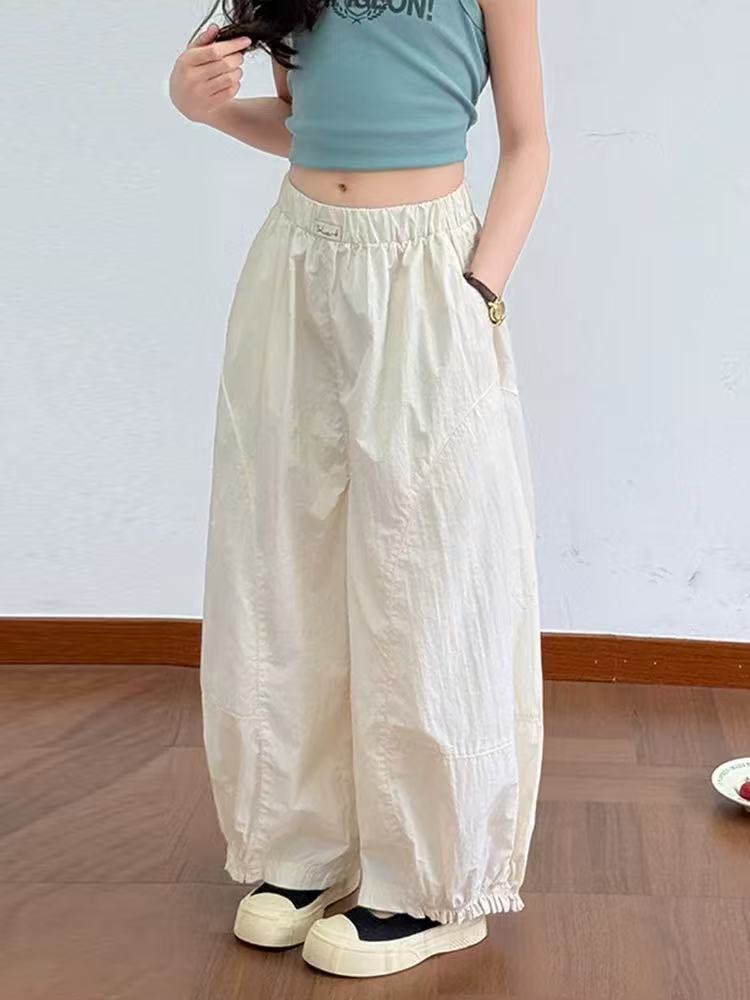 Girls' Korean Style Curved Anti-Mosquito Straight Pants