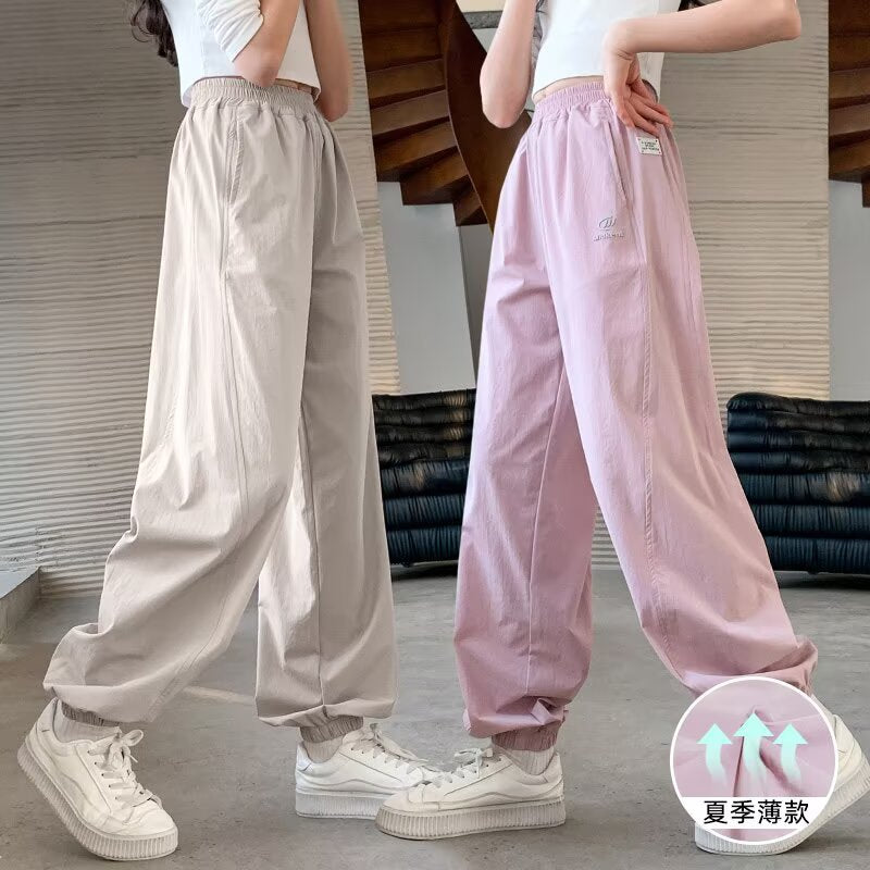 Girls' Casual Anti-Mosquito Summer Pants for Kids