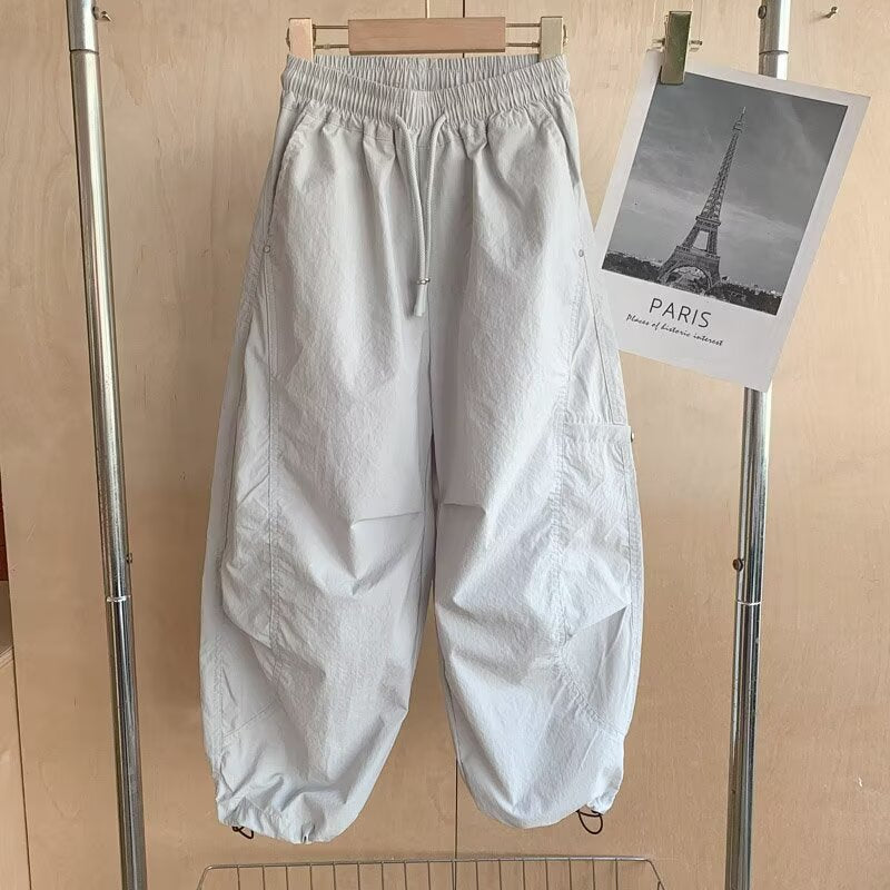 Boys' Breathable Quick-Dry Cargo Pants for Summer