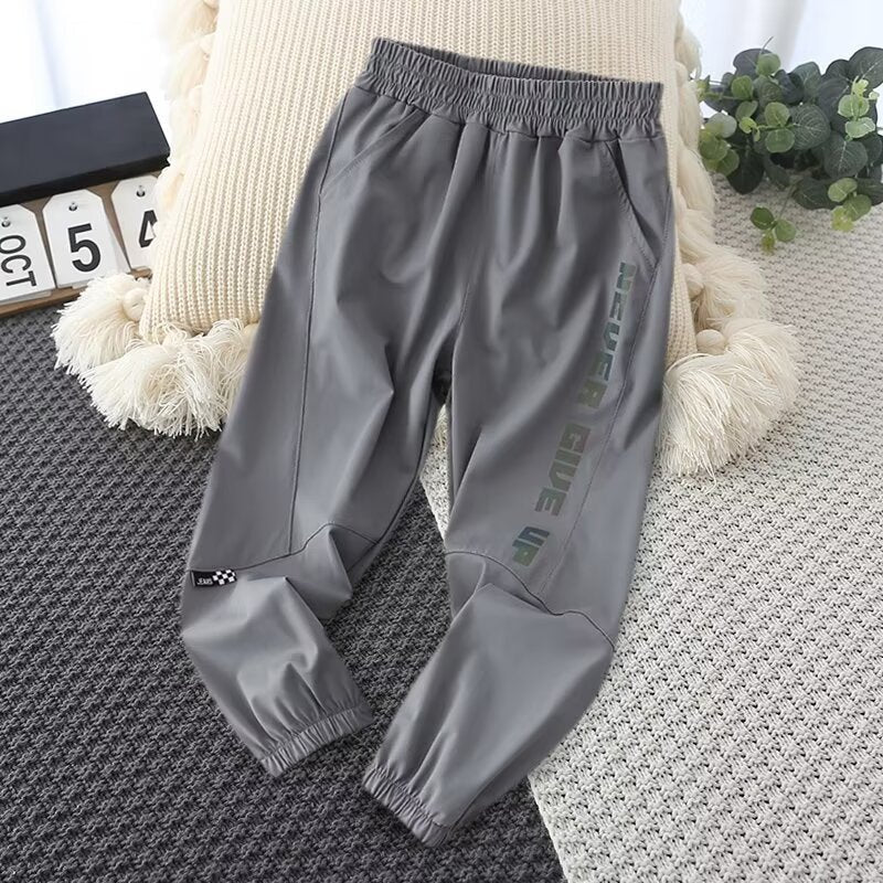 Boys' Ice Silk Quick-Dry Anti-Mosquito Sports Pants