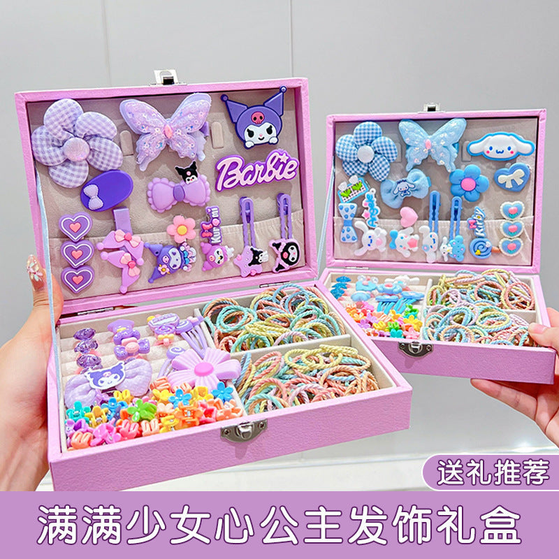 Girls' Handmade Cartoon Character Hairpin Gift Box