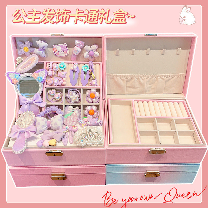 Cartoon Crown Princess Hair Accessories Gift Box