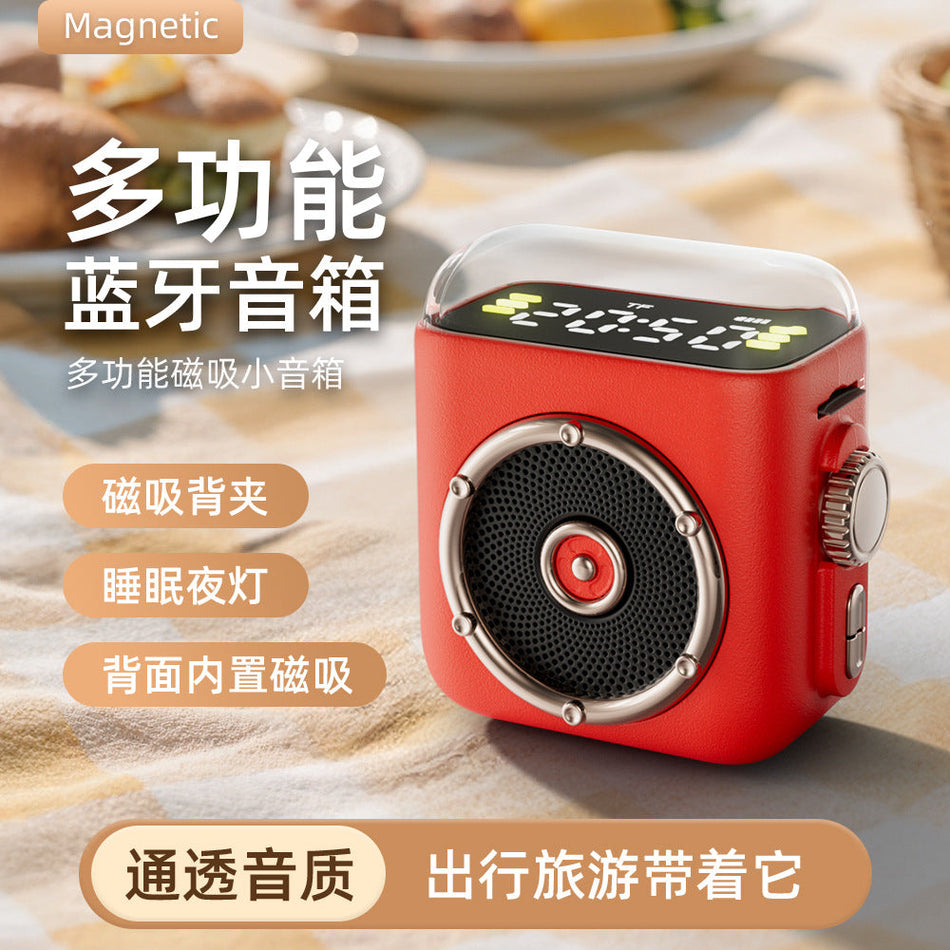 Handheld Magnetic Bluetooth Speaker Retro Cartoon Portable Mini