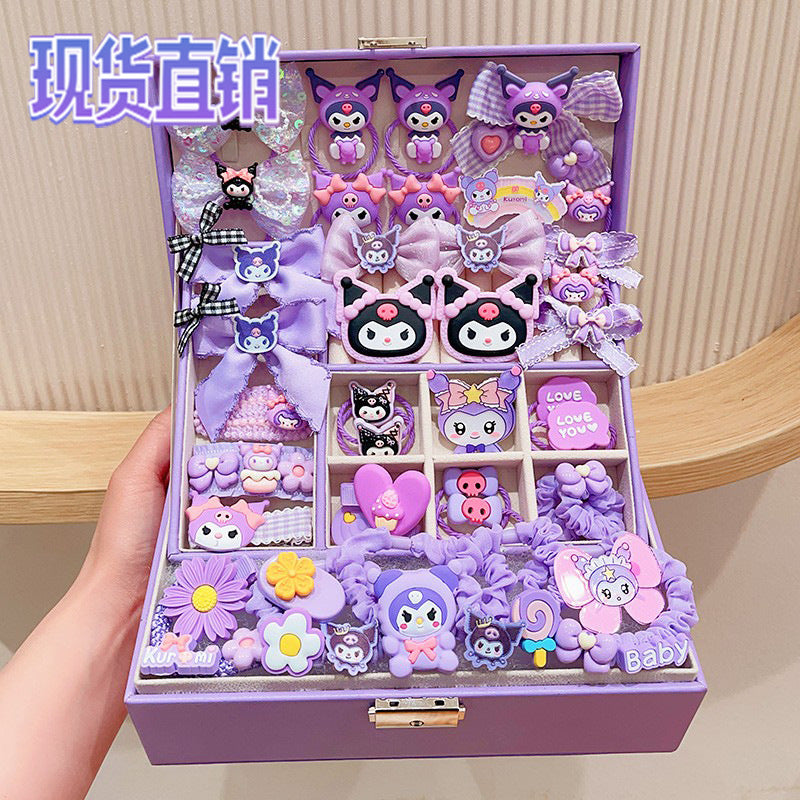Cartoon Princess Hair Accessories Jewelry Box Set