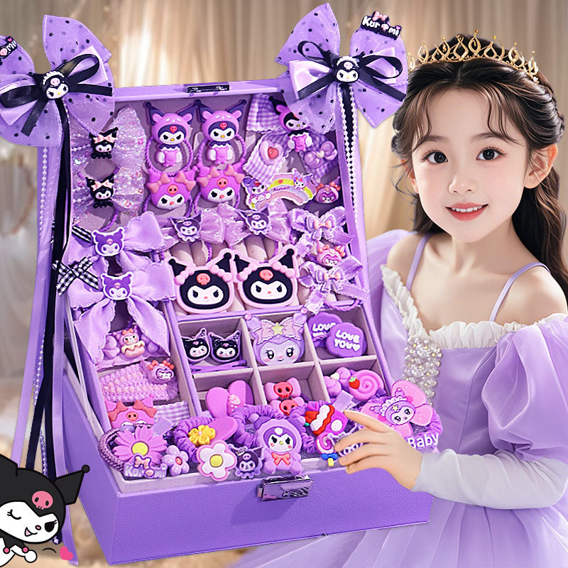 Cartoon Princess Hair Accessories Jewelry Box Set