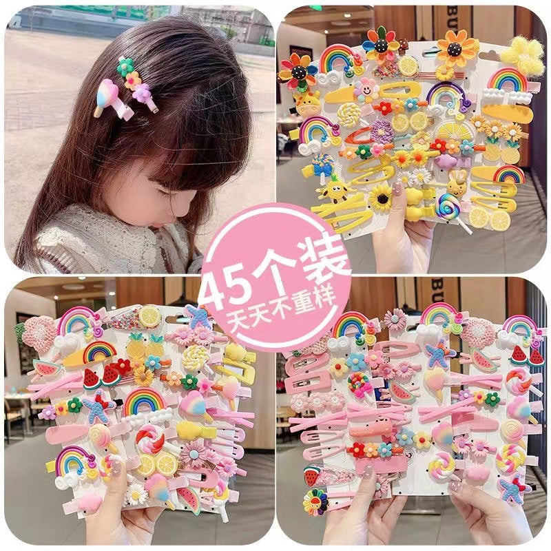 Korean Princess Cartoon BB Hair Clips for Girls