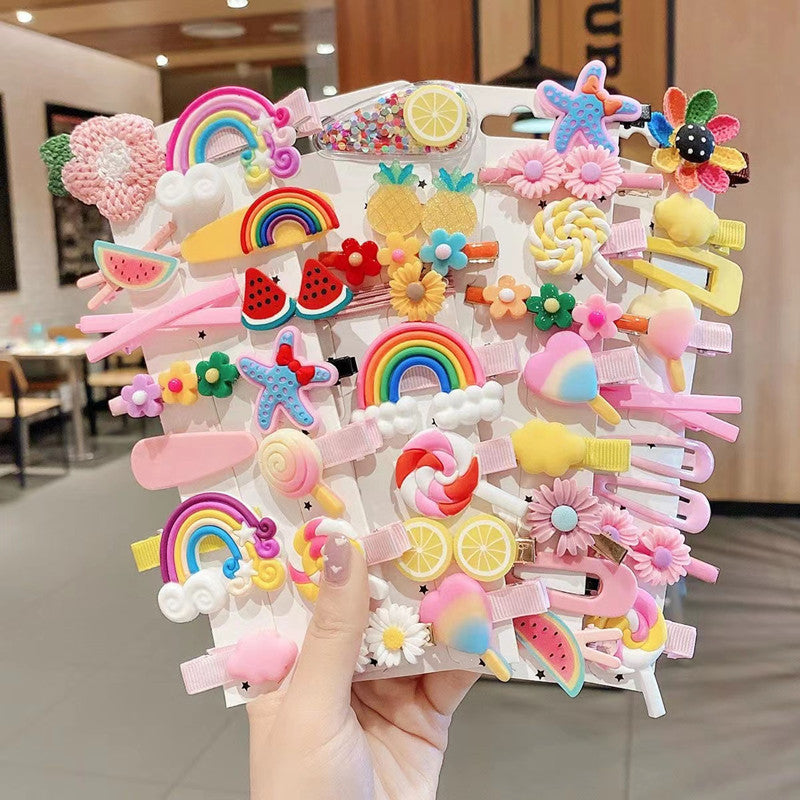 Korean Princess Cartoon BB Hair Clips for Girls