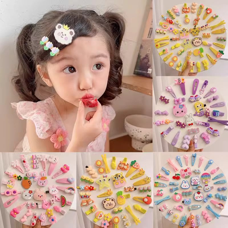 Cute Japanese Korean Style Silicone Hair Clip Set