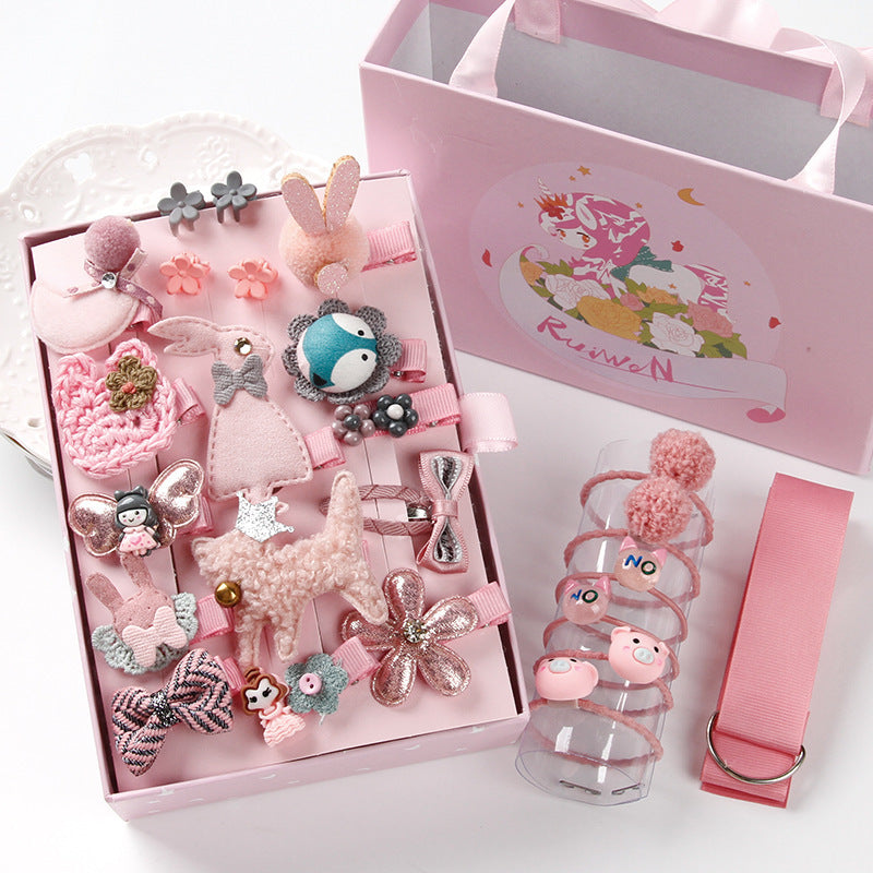 Korean Cute Princess Hair Accessories 18-Piece Set