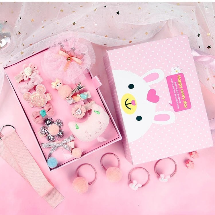 Korean Cute Princess Hair Accessories 18-Piece Set